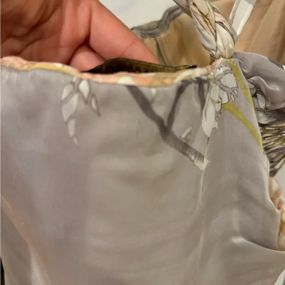 ROBERTO CAVALLI GRAY & FLORAL PEONT GOWN SIZE 38, STUNNING BALLGOWN - Picture 12 of 17